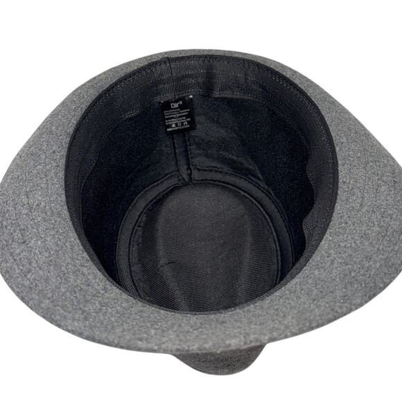 D&Y Gray Wool Blend Fedora Hat Buckle Band Style AFD0683 Men’s Women’s Unisex - Picture 6 of 7